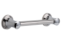 DELTA® 41712 Transitional Oval Decorative Grab Bar, 12 in L x 1-1/4 in Dia, Polished Chrome, Import