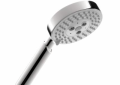 Hansgrohe 28504001 Raindance S 100 AIR 3-Jet Hand Shower, 2.5 gpm Flow Rate, 3 Sprays, 4 in Dia Head, 1/2 in Connection