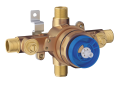 GROHE 35015001 Grohsafe™ Universal Rough-In Valve, 1/2 in MNPT/C Inlet x 1/2 in C/MNPT Outlet, Brass Body, Import