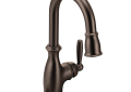 Moen® 5985ORB Pull-Down Bar Faucet, Brantford™, Oil Rubbed Bronze, 1 Handle, 1.5 gpm
