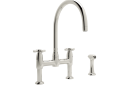 ROHL U.4272X-PN-2 Holborn Bridge Kitchen Faucet with Sidespray - Polished Nickel