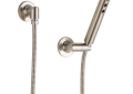 Brizo® 88875-BN Odin™ Wall Mount Hand Shower, 1 Shower Head, 2 gpm Flow Rate, 60 to 82 in L Hose, 1/2-14 NPSM Connection, Brushed Nickel, Import