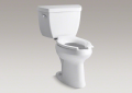 Kohler® 3519-0 2-Piece Toilet, Highline® Classic Comfort Height®, Elongated Bowl, 17-1/8 in H Rim, 12 in Rough-In, 1 gpf, White