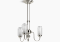 Kohler K-22657-CH03-SNL Artifacts(R) 22" Chandelier - Polished Nickel