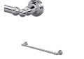 ROHL U.6940APC Edwardian Wall Mount 19 1/2" Single Towel Bar - Polished Chrome