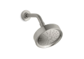 Kohler® 939-BN Traditional Single-Function Showerhead With Katalyst® Air-Induction Technology, Purist®, 2 gpm Minimum, 1 Spray, Wall Mount, 5-1/2 in Dia x 3-15/16 in H Head