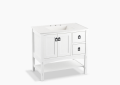 Kohler K-99556-R-1WA Marabou(R) 36" Bathroom Vanity Cabinet with 2 Doors and 2 drawers on Right - Linen White