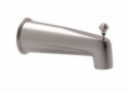Rohl® RT8000STN Country Bath Wall Mount Tub Spout With Integrated Diverter, 6-3/4 in Spout Reach, Solid Die Cast Metal, Satin Nickel