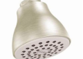 Moen® 6300BN Easy Clean® XL Standard Shower Head, 2.5 gpm Minimum, 1 Spray, Wall Mount, 2-1/2 in Head, Import
