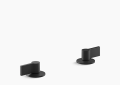 Kohler K-77974-4-BL Components(TM) Bathroom Sink Handles with Lever Design - Matte Black