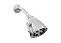 Sigma 78.10.505.26 8 Plunger Showerhead with Shower Arm and Deluxe Flange - Polished Chrome