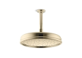 Kohler® 13693-AF Traditional Rainhead With Katalyst® Air-Induction Spray, 2.5 gpm Flow Rate, 1 Sprays, Ceiling Mount, 10-7/16 in Dia x 3-3/4 in H Head