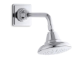 Kohler® 45417-G-CP Pinstripe® 1-Function Showerhead With Katalyst® Air-Induction Technology, 1.75 gpm Max Flow, 1 Sprays, Wall Mount, 5-5/8 in Dia x 4-11/16 in H Head