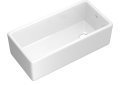ROHL MS3618WH 36" Shaker Single Bowl Apron Front Fireclay Kitchen Sink - White