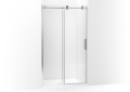 Kohler® 701695-L-SHP 701695-L Composed® Sliding Shower Door, Frameless Frame, Crystal Clear Tempered Glass, Bright Polished Silver, 44-1/8 to 47-7/8 in W Opening
