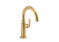 Kohler(R) K-28357-2MB Edalyn(TM) by Studio McGee Single-Handle Bar Sink Faucet - Vibrant Brushed Moderne Brass