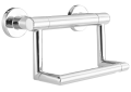 DELTA® 41550 Decor Assist™ Contemporary Toilet Tissue Holder With Assist Bar, 300 lb Capacity, 4-1/2 in H, Polished Chrome, Import