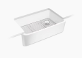 Kohler K-24268-0 Ironridge(TM) Undermount Single-Bowl Farmhouse Kitchen Sink - White