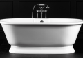 Victoria and Albert YOR-N-SW York Freestanding Tub with Pedestal Base - Englishcast White