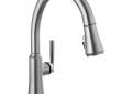 DELTA® 9179-AR-DST Coranto™ Pull-Down Kitchen Faucet, 1.8 gpm at 60 psi Flow Rate, Arctic Stainless Steel, 1 Handle, 1/3 Faucet Holes