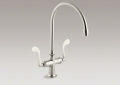 Kohler 8762-BN Kitchen Sink Faucet, Wristblade Handles