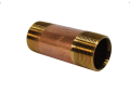 Jones Stephens™ N28006 Pipe Nipple, 1-1/2 in x 4 in L, Brass