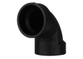 Charlotte ABS 00300 0600 Sanitary Elbow, 1-1/2 in Nominal, Hub End Style, SCH 40/STD, ABS, Domestic