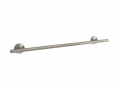 Hansgrohe 40516820 Wall Mount Towel Bar, Logis, 24 in L Bar, 2-7/8 in OAD x 2-1/2 in OAH, Brass, Brushed Nickel