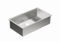 Moen® G18180 1800 Kitchen Sink, Brushed, Rectangle Shape, 29 in L x 16 in W Bowl x 8-1/2 in D Bowl, 18 in W x 10.63 in D x 31.25 in H, Undermount Mounting, 18 ga Stainless Steel