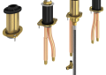 DELTA® R4707-PX Roman Tub Rough-In Kit, PEX (Crimp) Inlet x PEX (Crimp) Outlet, 60 psi Pressure, 18 gpm Flow Rate, Solid Fabricated Brass Body