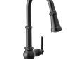 MOEN S72003BL Paterson Matte Black One-Handle High Arc Pulldown Kitchen Faucet