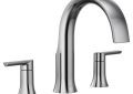 Moen® TS983 TS983 Doux™ Tub Faucet, 10 in Center, Chrome, 2 Handles, Function: Traditional, No, Domestic