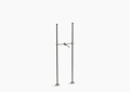 Kohler K-128-BN 29-5/8 inch Antique Riser Tubes and Cross Connection - Vibrant Brushed Nickel