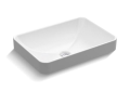 Kohler® 5373-0 Vox® Vessel Bathroom Sink, Rectangular Shape, 22-5/8 in W x 16-1/8 in D x 6-7/8 in H, Vitreous China, White