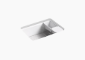 KOH K-8668-5UA2-0 Riverby Undermount Kitchen Sink with Accessories - White