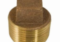 Jones Stephens™ B74287LF Corded Square Head Plug, 1-1/4 in Nominal, Bronze