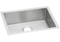 Elkay® EFRU2115T Crosstown® Transitional Kitchen Sink, Polished Satin, Rectangle Shape, 21 in L x 15-3/4 in W Bowl x 8 in D Bowl, 23-1/2 in L x 18-1/4 in W x 8 in H, Undermount Mounting, 16 ga 304 Stainless Steel
