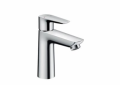 Hansgrohe 71710001 Basin Mixer, Talis E, 1.2 gpm Flow Rate, 4-1/8 in H Spout, 1 Handles, Pop-Up Drain, 1 Faucet Holes, Polished Chrome, Function: Traditional