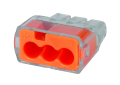 IDEAL® In-Sure™ 30-1033 Push-In Wire Connector, 20 to 12 AWG, 18 to 12 AWG, 18 to 14 AWG Solid/Stranded/Tin-Bonded Wire, Nylon/Polycarbonate
