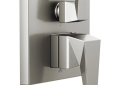 DELTA® T24843-SS-PR Monitor® 14 Series Square Valve Trim With 3-Setting Diverter, 5 gpm Shower, Lumicoat™ Stainless