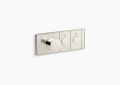 Kohler K-26346-9-SN Anthem(TM) Two-Outlet Recessed Mechanical Thermostatic Valve Control - Vibrant Polished Nickel