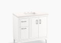 Kohler K-33553-ASB-0 Seer(R) 36" Bathroom Vanity Cabinet with Sink and Quartz Top - White