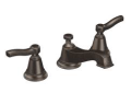 Moen® TS6205ORB Rothbury™ Widespread Bathroom Faucet, 1.2 gpm Flow Rate, 2.094 in H Spout, 8 to 16 in Center, Oil Rubbed Bronze, 2 Handles, Pop-Up Drain, Domestic