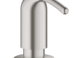 GROHE 40553DC0 Ladylux™ / Zedra 40553DC0 Ladylux Zedra Soap Dispenser, 15 oz Capacity, 3 in OAL, Deck Mount, Brass, Import