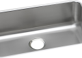 Elkay® ELUH2416 Lustertone™ Classic Kitchen Sink, 24 in L x 16 in W Bowl x 8 in D Bowl, 26-1/2 in L x 18-1/2 in W x 8 in H, Undermount Mounting, 18 ga 304 Stainless Steel