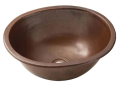 Native Trails CPS248 Cameo Bathroom Sink, Oval Shape, 17 in L x 13-1/4 in W x 7-1/2 in H, Dual Mounting, Antique Copper, Import