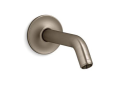 Kohler® 933-BV Purist® Wall Mount Shower Arm and Flange, 8-1/2 in L, 1/2-14 NPT