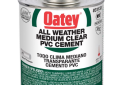 Oatey 31133 All Weather Medium Body Clear PVC Cement - 32 ounce