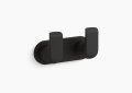 Kohler K-97500-BL Avid(R) Double Robe Hook - Matte Black