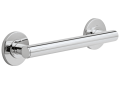 DELTA® 41812 Round Contemporary Decorative Grab Bar, 12 in L x 1-1/4 in Dia, Polished Chrome, Stainless Steel, Import